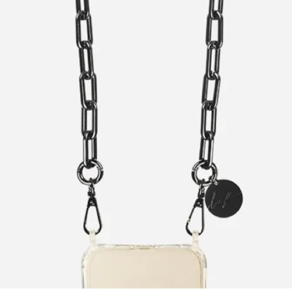 LaCoqueFrançaise Billy short chain Black 40cm. NWT.